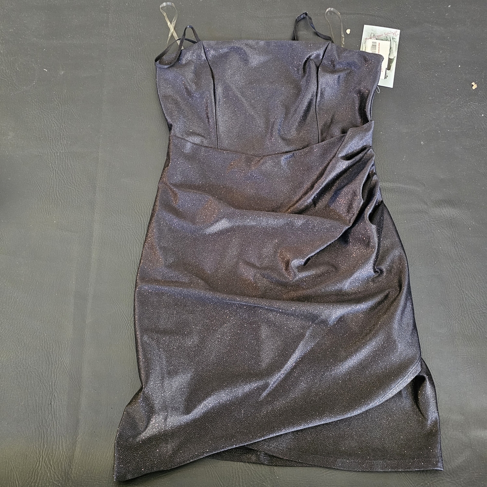 Honey and Rosie Shimmering Black Mini Dress